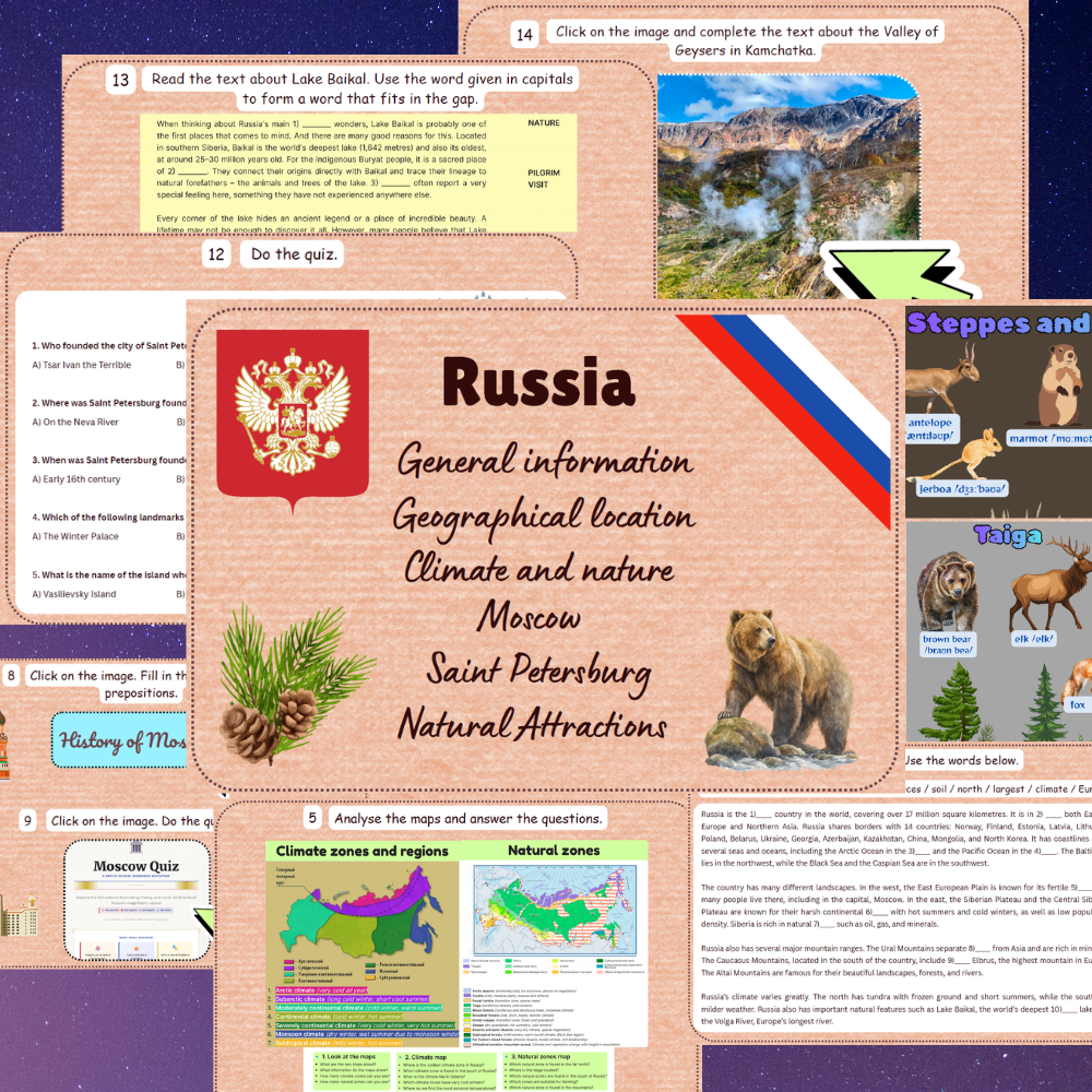 Russia Geography and Nature ЕГЭ